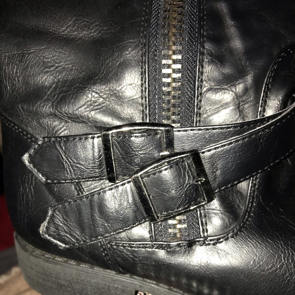 Faux leather rider boots - Picture 2 of 3